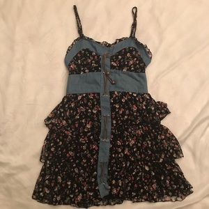 Yesstyle frilly floral cami tank Dress Petite XS